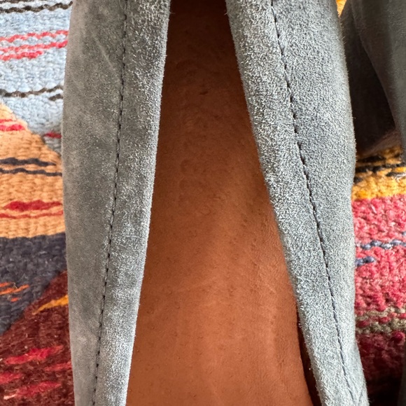 Madewell Blue Suede Heels - Picture 3 of 5